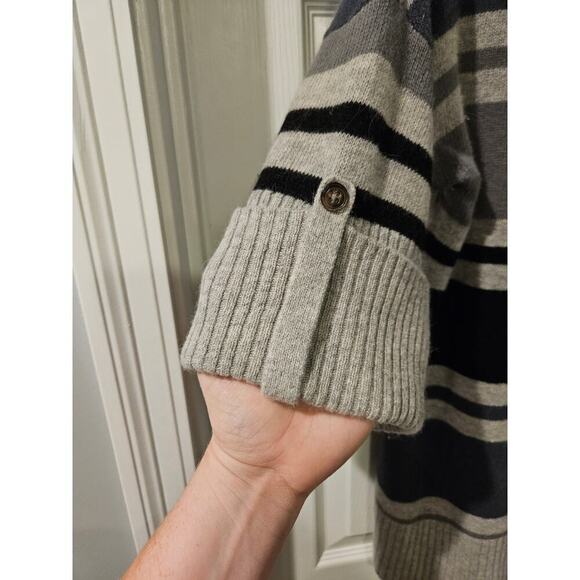 Kenar sweater vintage lambs wool angora blue gray short sleeve wmn L‎ - Picture 5 of 5